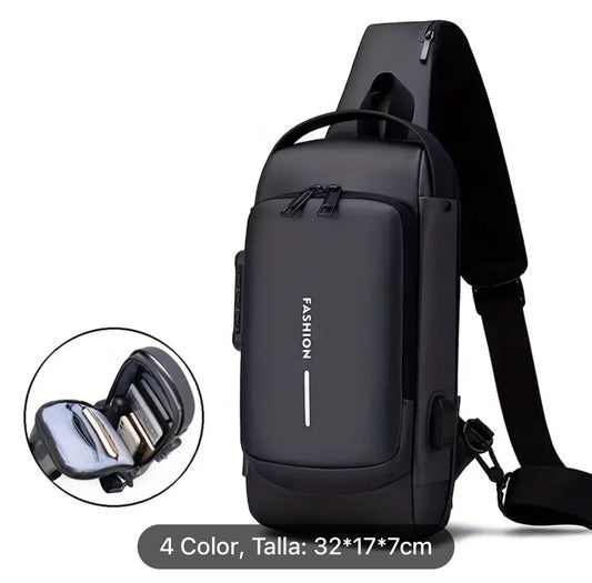 Canguro Bolso Antirrobo Para Hombre